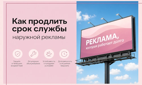 Как продлить срок службы наружной рекламы в Югорске