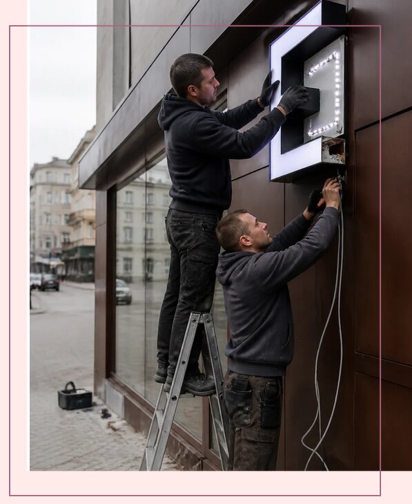 Изготовление вывесок с внутренней подсветкой в Югорске