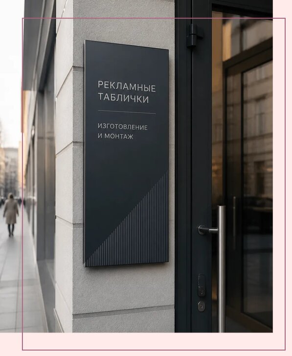 Рекламные таблички в Югорске по цене от 4595 р. | Аванза-Югр