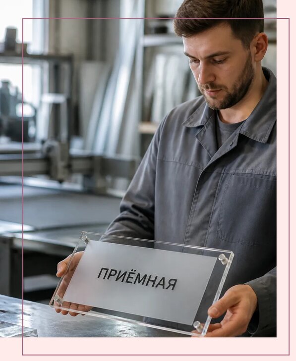 Таблички из оргстекла на заказ в Югорске от 3982 р. | Аванза-Югр