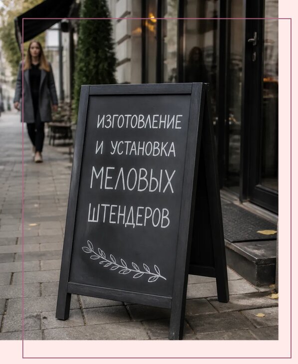 Меловые штендеры в Югорске по цене от 6637 р. | Аванза-Югр